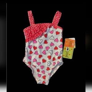 NWT baby Penelope Mack Sweetheart One Piece Swimsuit  ~sz 18 M